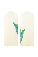 Midori Spring Flower White Four Designs Envelope 158