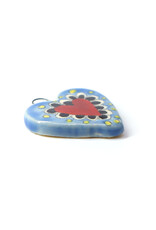 Atomic Girl Pottery Mini Light Blue Heart Ceramic Ornament