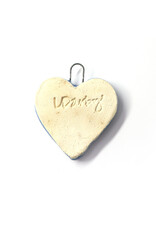 Atomic Girl Pottery Mini Light Blue Heart Ceramic Ornament