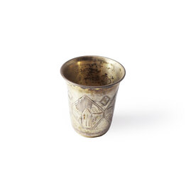 Tumbler Czarist Russia with House Etchings