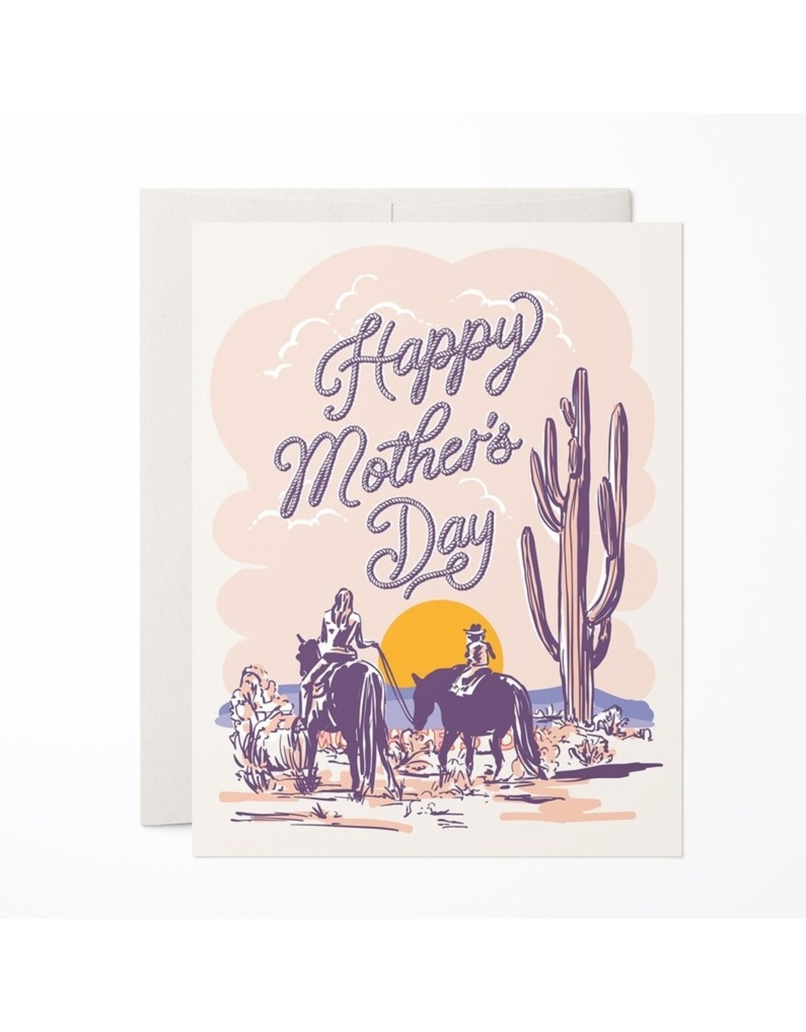 Antiquaria Trail Ride Mother's Day A2 Greeting Card GC-6085