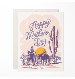 Antiquaria Trail Ride Mother's Day A2 Greeting Card GC-6085