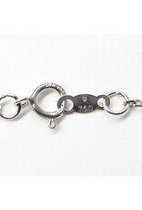 Single Pearl and Small Diamond 18K White Gold Pendant on Adjustable 18K White Gold Cable Chain