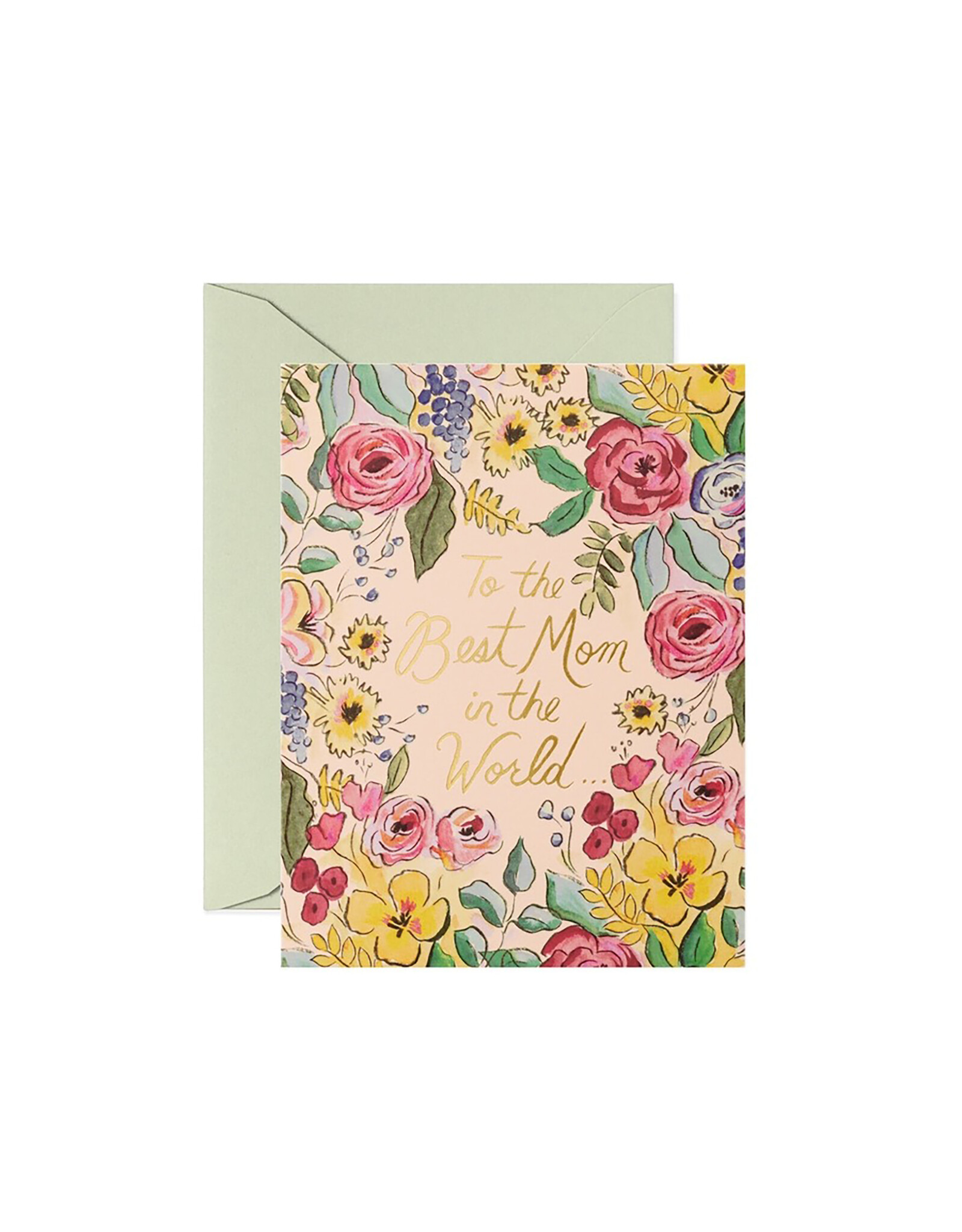 Rifle Paper Co. Best Mom in the World A2 Mother's Day Notecard  GCHM27