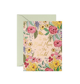 Rifle Paper Co. Best Mom in the World A2 Mother's Day Notecard  GCHM27