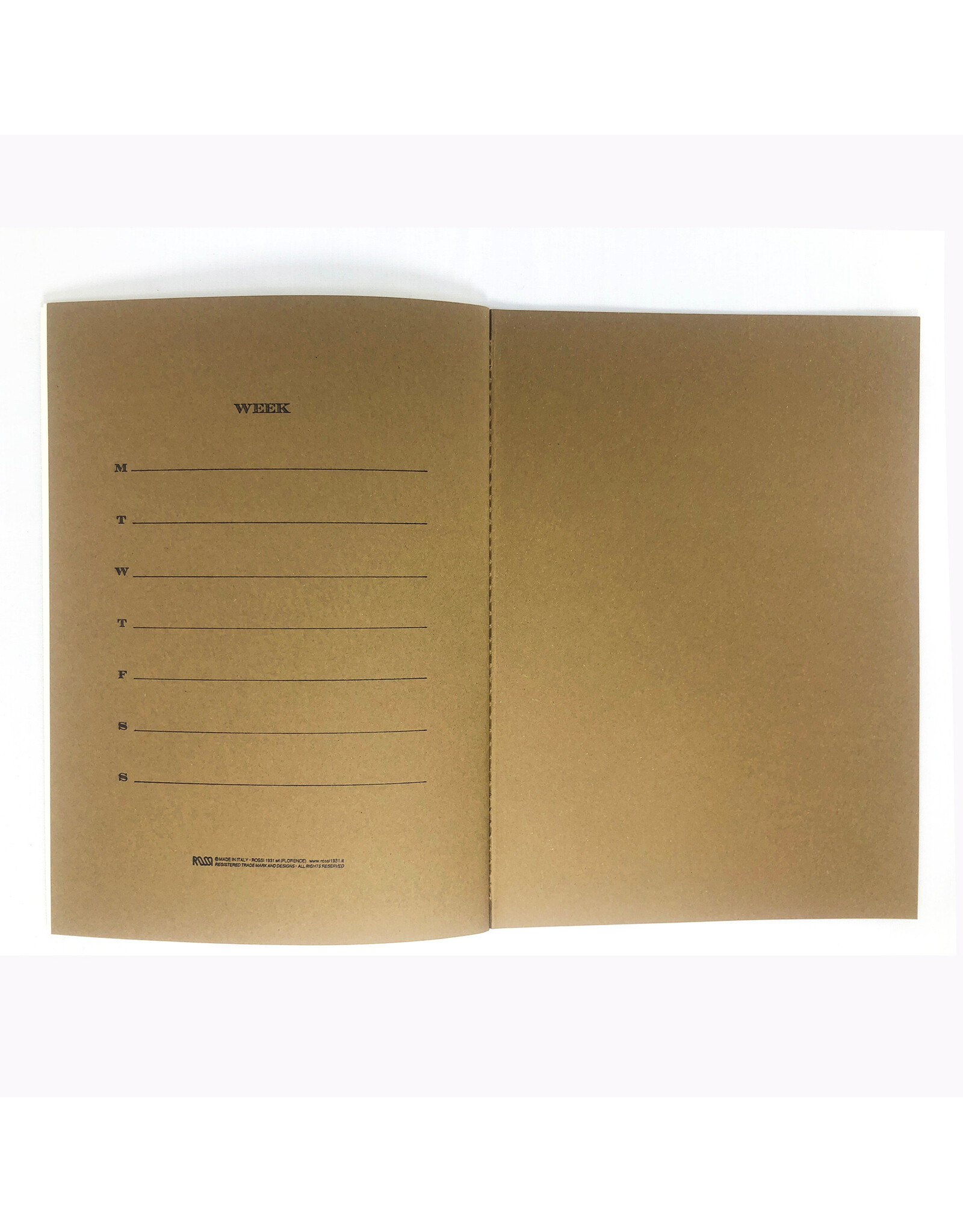 Rossi Hazelnut Old Style Stitched Notebook