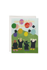 Red Cap Cards Celebration Critters A2 Greeting Card  PUG3050