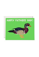Red Cap Cards Duck Dad Father's Day A2 Greeting Card