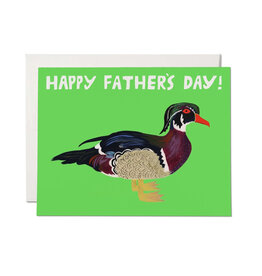Red Cap Cards Duck Dad Father's Day A2 Greeting Card