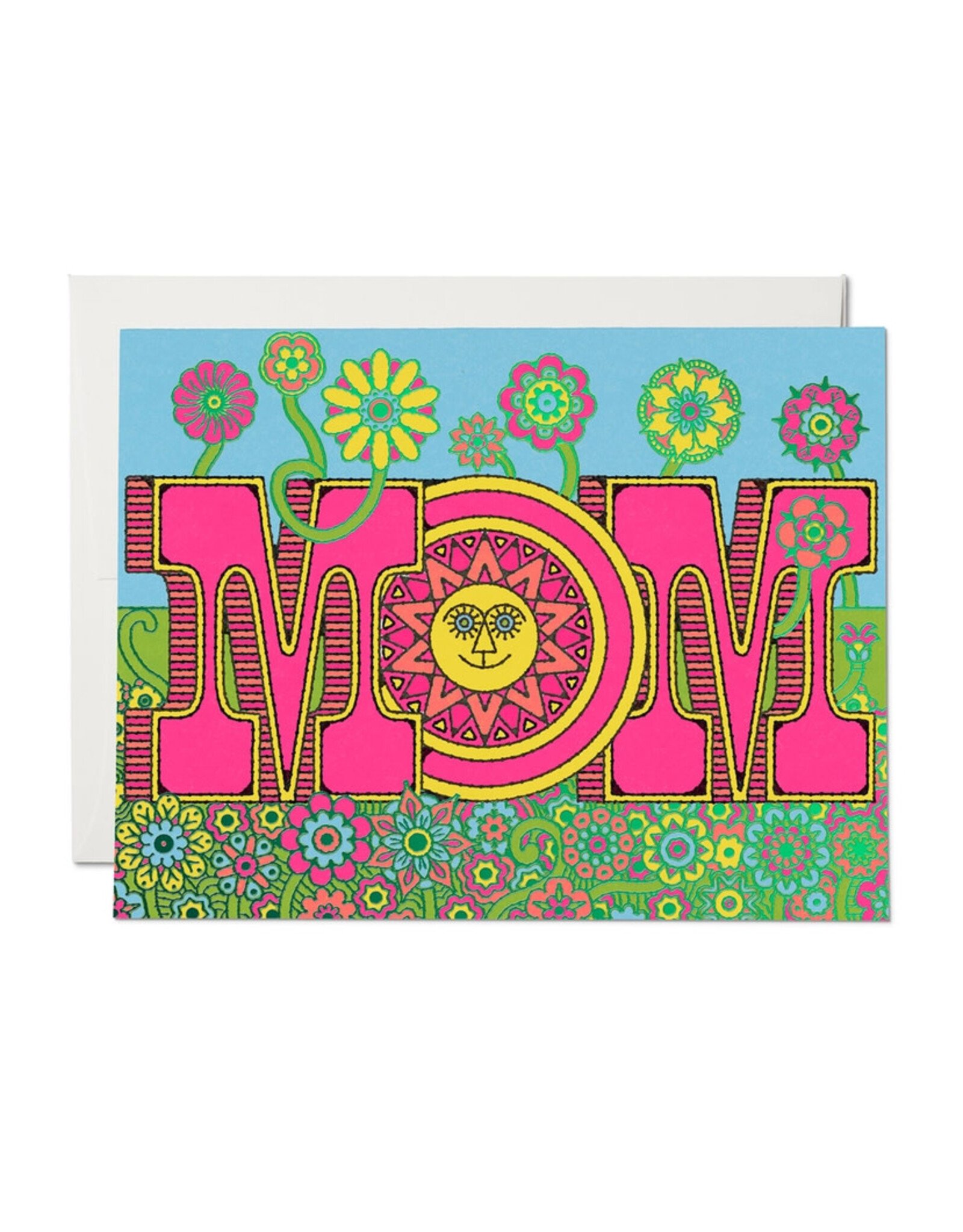 Red Cap Cards Mom Blooms Mother's Day A2 Greeting Card  NOL2200