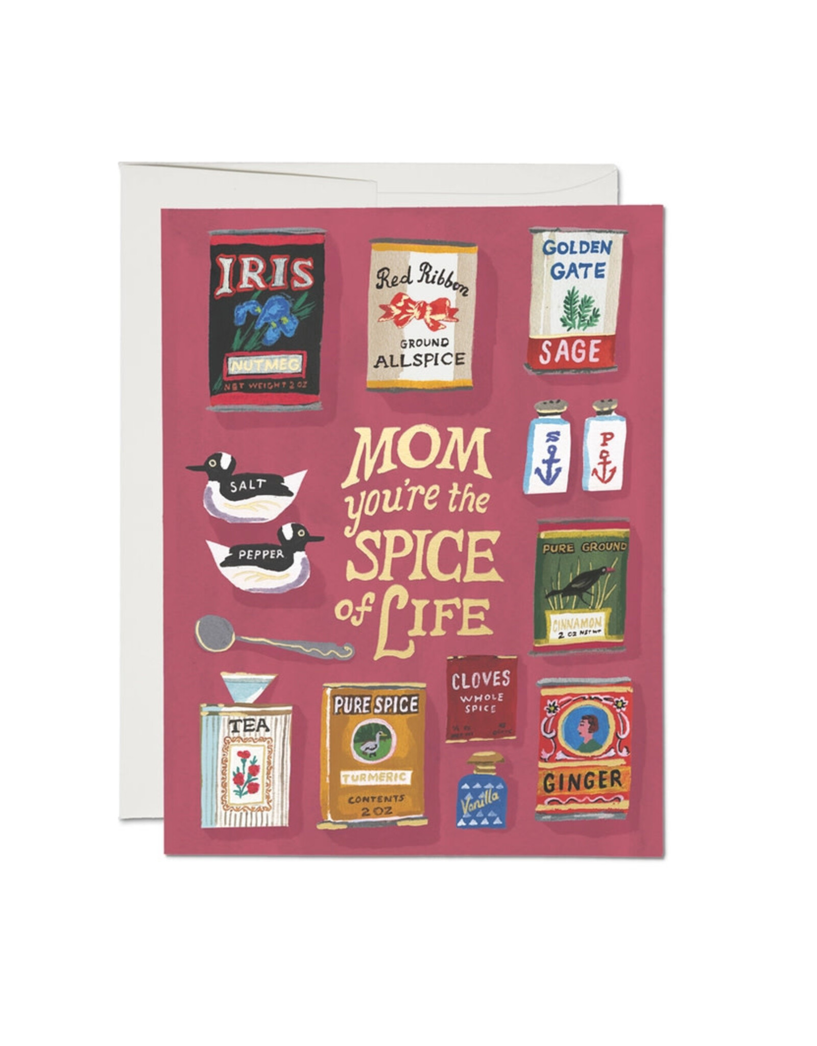 Red Cap Cards Spicy Mom Mother's Day A2 Greeting Card  KRL2168