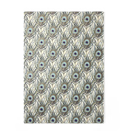 Rossi Peacock Feathers Blank A4 Notepad