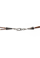 Double-Strand Zuni Fetish Necklace with Carved Turquoise Thunderbird and 35 Fetishes