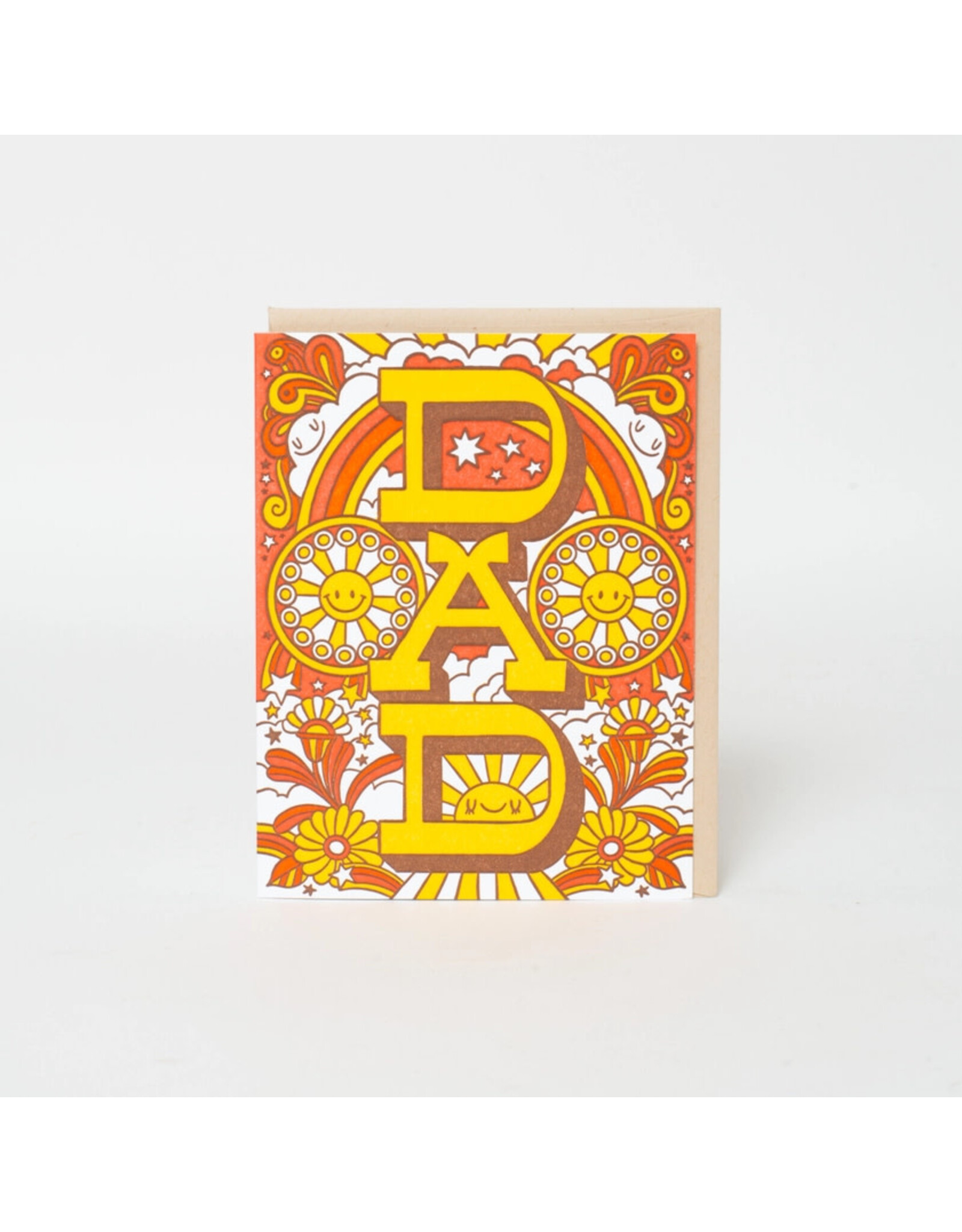 Hello!Lucky Groovy Father's Day A2 Notecard