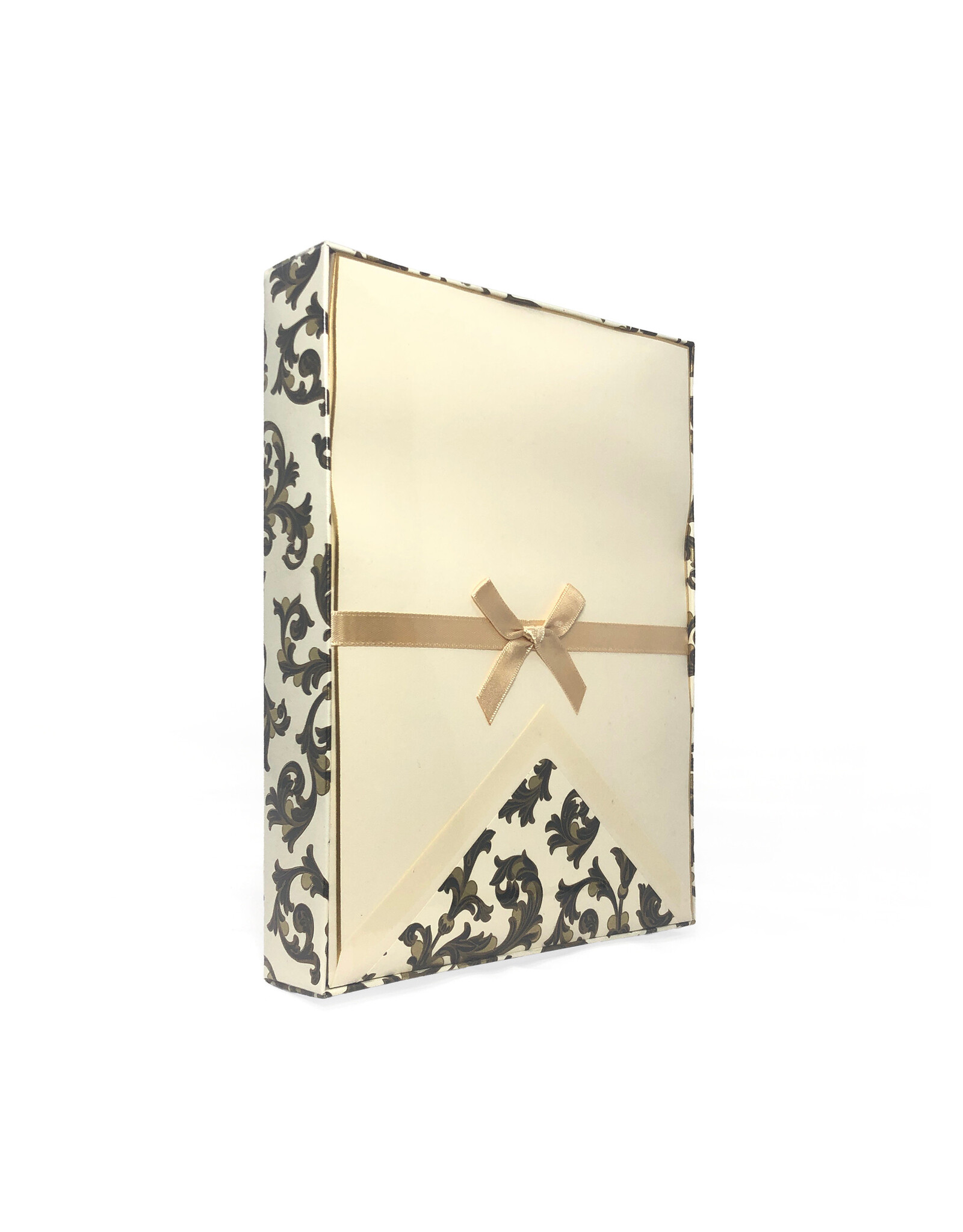 Rossi Writing Sheets and Lined Envelopes Box of 10 Traditional Florentine Black