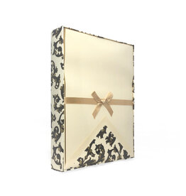 Rossi Writing Sheets and Lined Envelopes Box of 10 Traditional Florentine Black