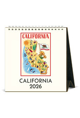 Cavallini Papers & Co. 2026 Desk Calendar California