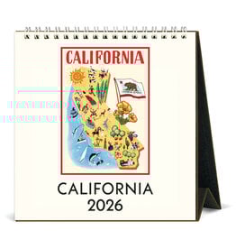 Cavallini Papers & Co. 2026 Desk Calendar California