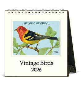 Cavallini Papers & Co. 2026 Desk Calendar Birds