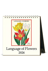 Cavallini Papers & Co. 2026 Desk Calendar Language of Flowers