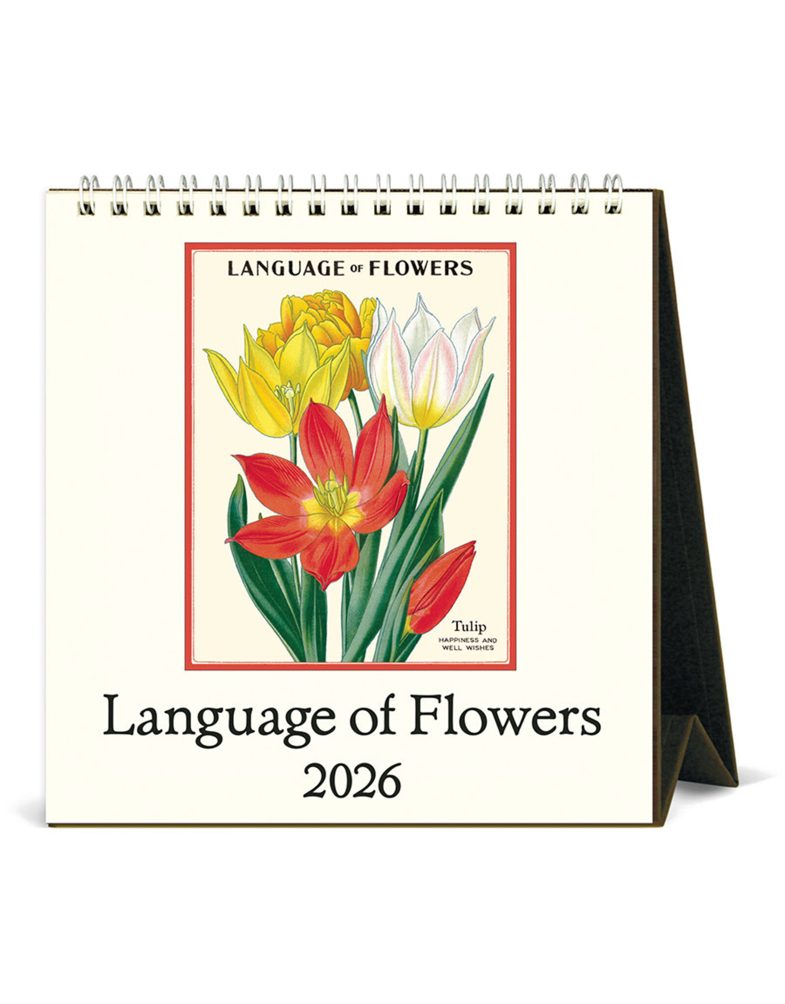 Cavallini Papers & Co. 2026 Desk Calendar Language of Flowers