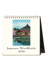 Cavallini Papers & Co. 2026 Desk Calendar Japanese Woodblocks