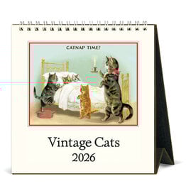 Cavallini Papers & Co. 2026 Desk Calendar Cats