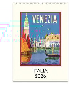 Cavallini Papers & Co. 2026 Wall Calendar Italia