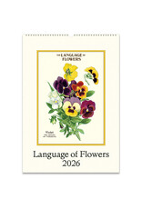 Cavallini Papers & Co. 2026 Wall Calendar Language of Flowers