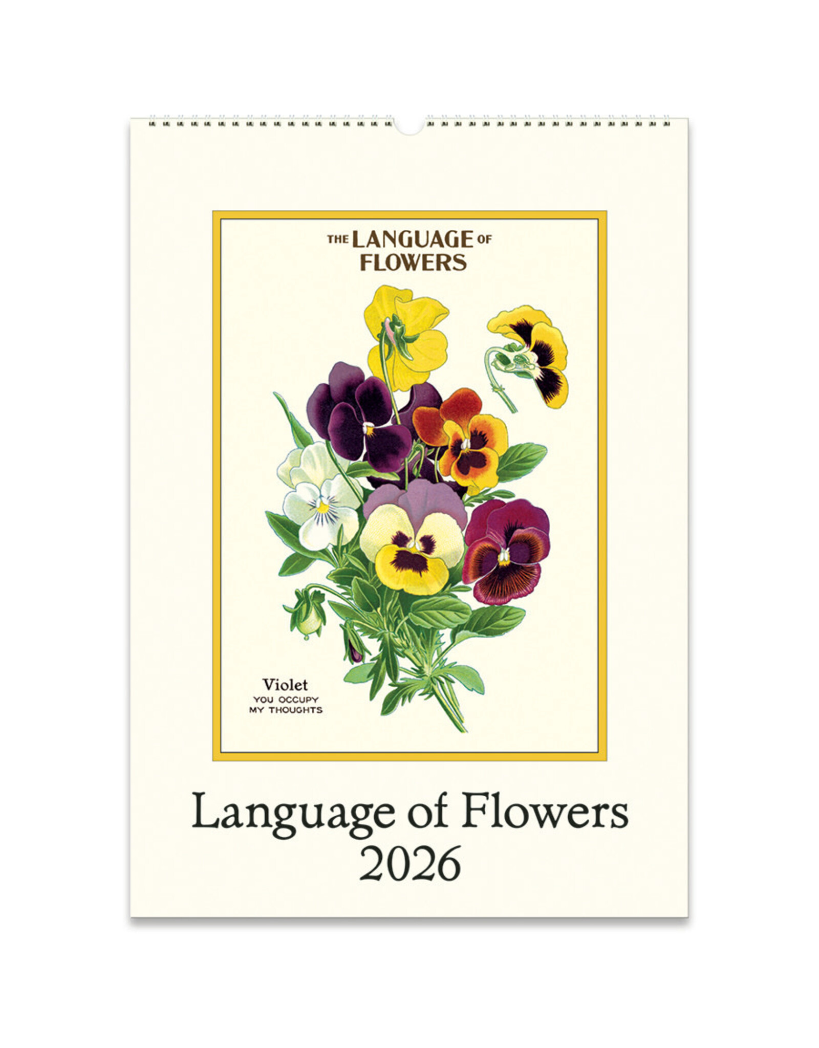 Cavallini Papers & Co. 2026 Wall Calendar Language of Flowers