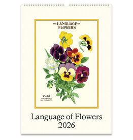 Cavallini Papers & Co. 2026 Wall Calendar Language of Flowers