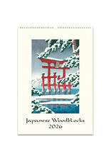 Cavallini Papers & Co. 2026 Wall Calendar Japanese Woodblocks