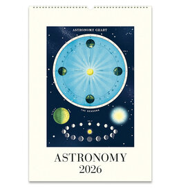 Cavallini Papers & Co. 2026 Wall Calendar Astronomy