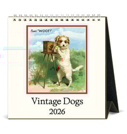 Cavallini Papers & Co. 2026 Desk Calendar Dogs