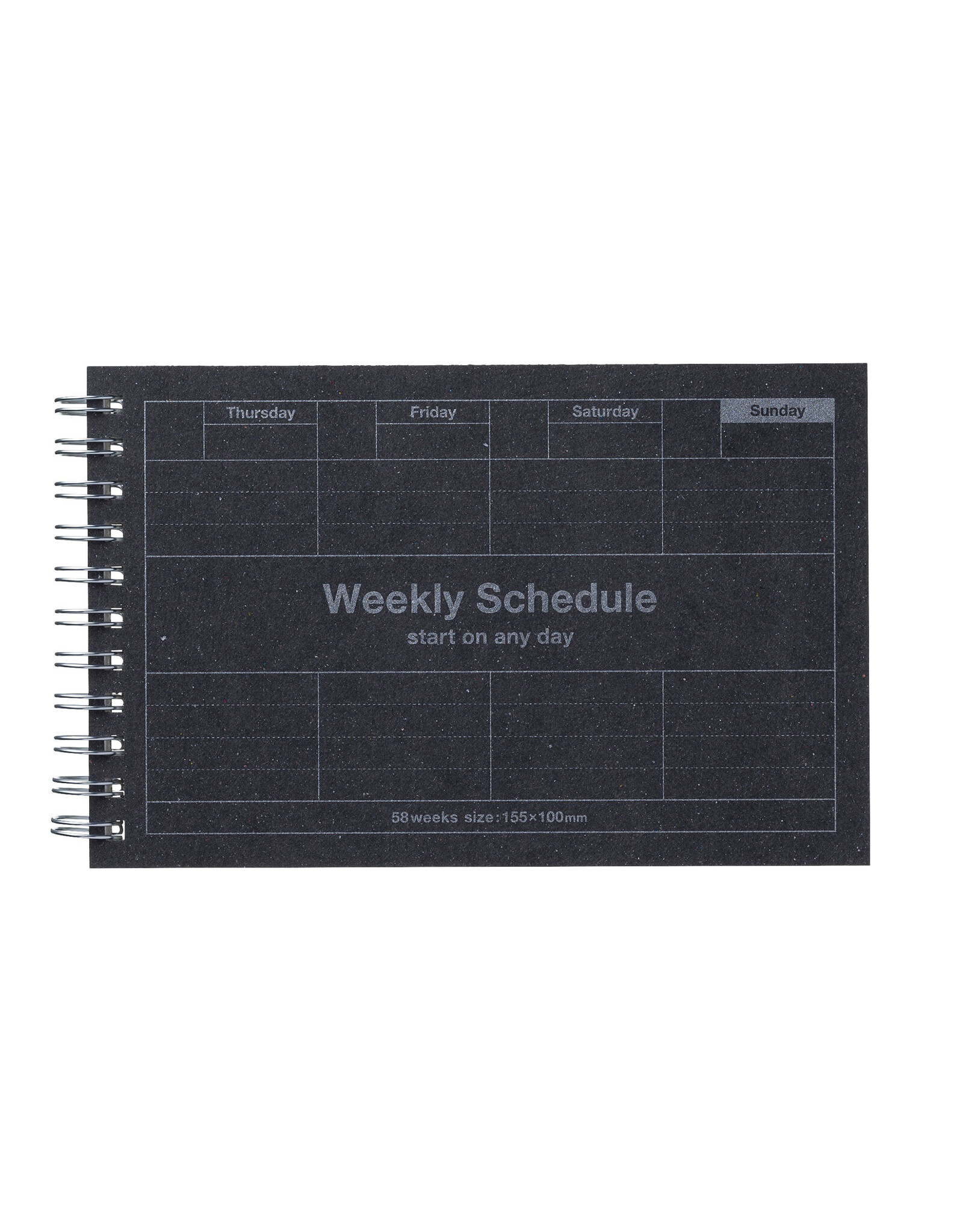 Black Dayfree Weekly Schedule  FDR-WS01-BK
