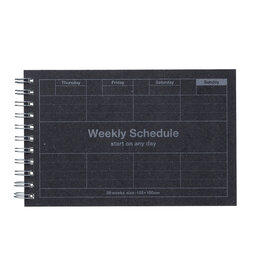 Black Dayfree Weekly Schedule  FDR-WS01-BK