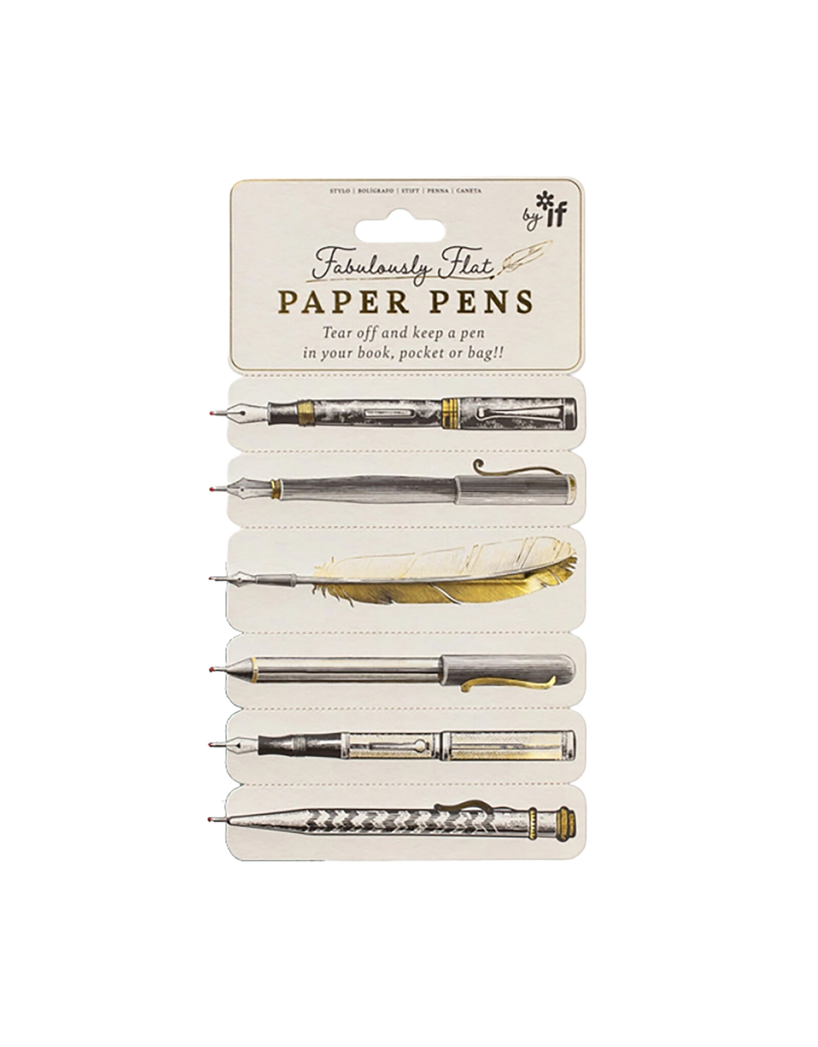 Fabulously Flat Paper Pens Pack of 6  34101