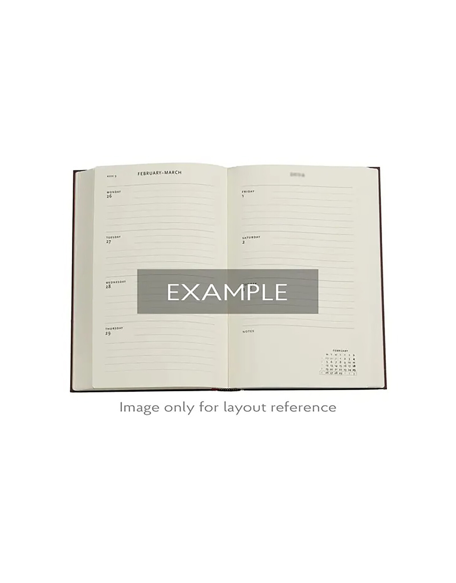 Paperblanks 2026 Kara-ori Pink 12-Month Hardcover Weekly Planner Maxi Horizontal