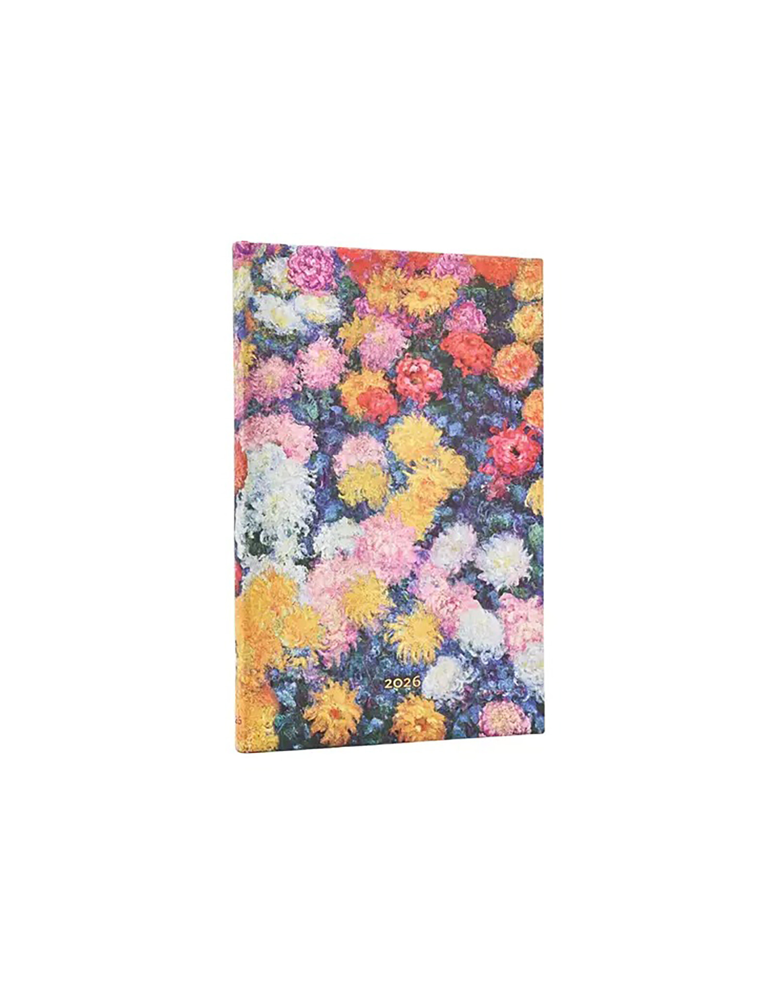Paperblanks 2026 Monet's Chrysanthemums 12-Month Hardcover Weekly Planner Maxi Vertical