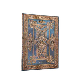 Paperblanks 2026 Blue Luxe 12-Month Hardcover Weekly Planner Grande Vertical