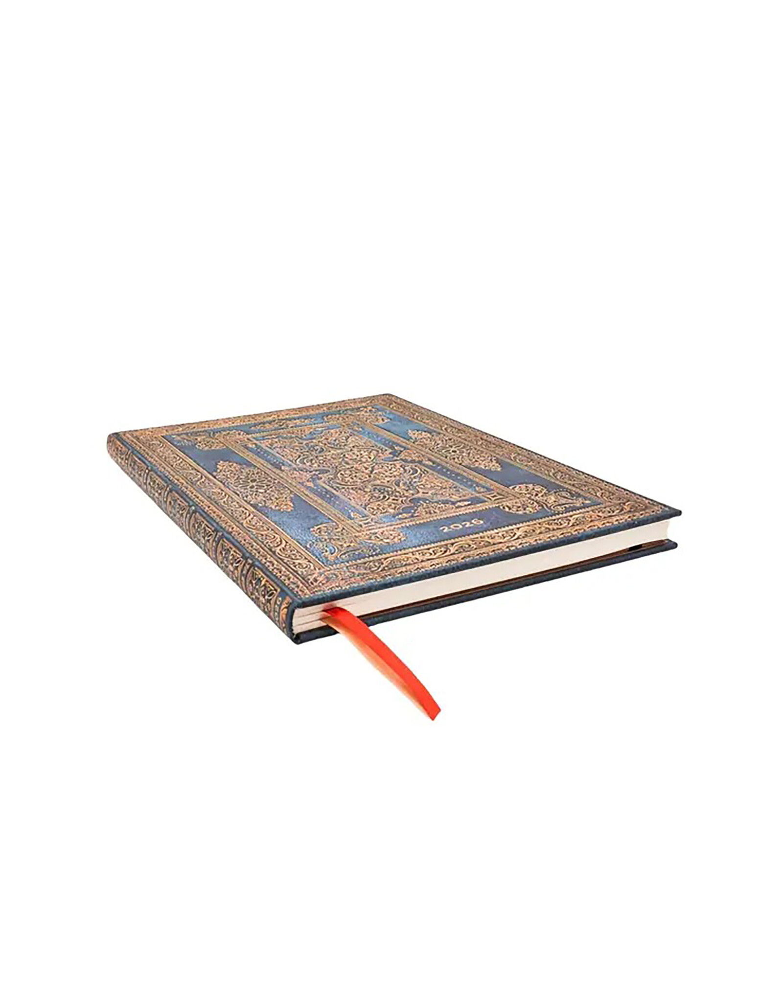 Paperblanks 2026 Blue Luxe 12-Month Hardcover Weekly Planner Grande Vertical