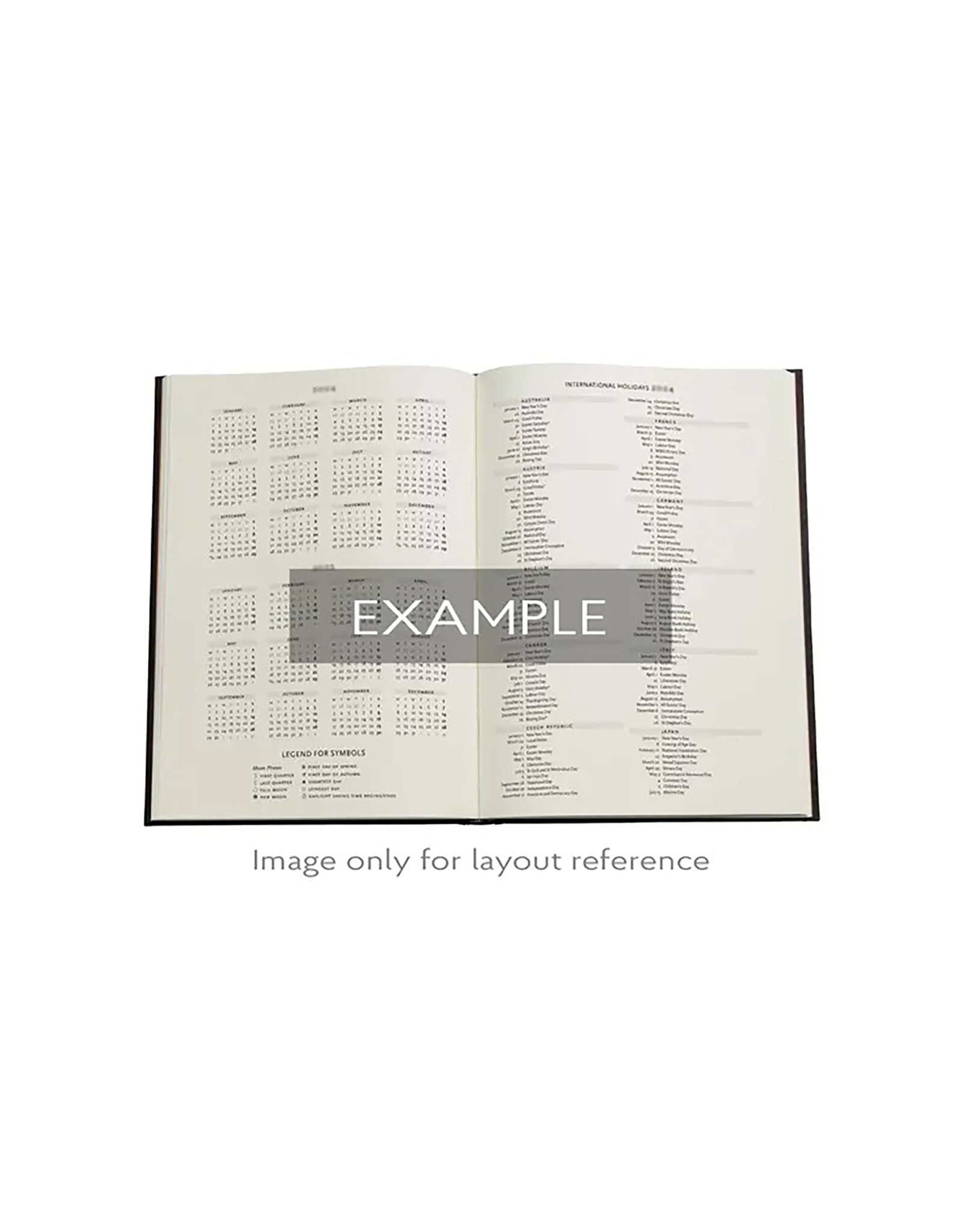 Paperblanks 2026 Blue Luxe 12-Month Hardcover Weekly Planner Grande Vertical