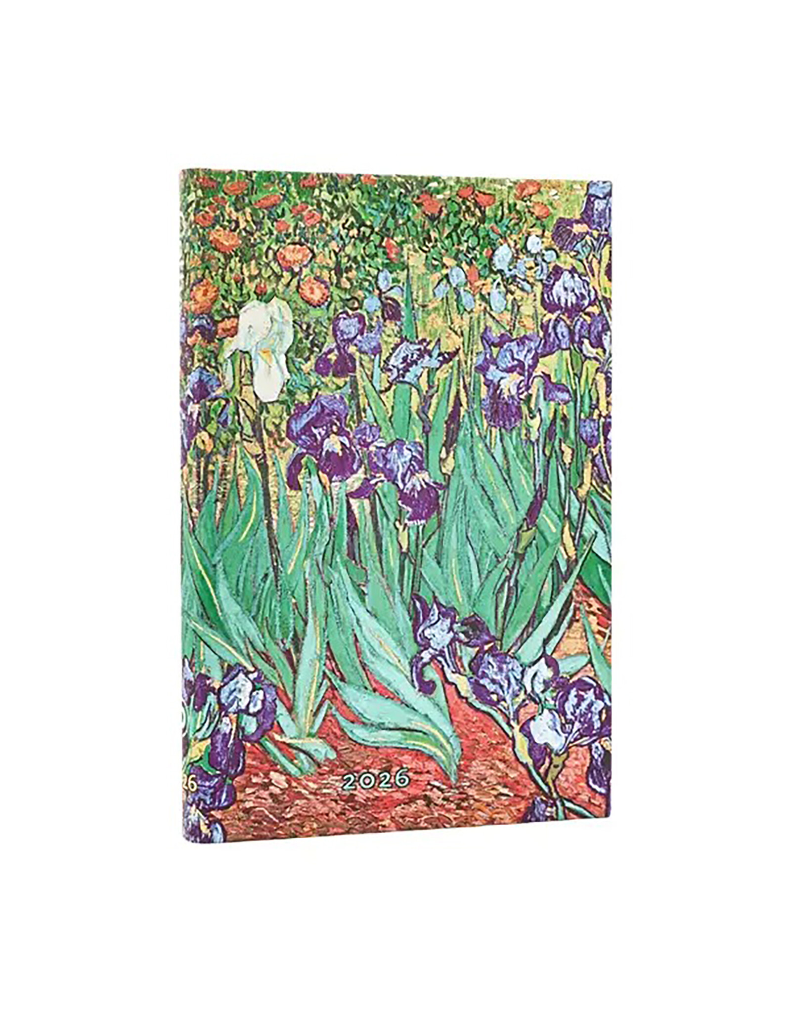 Paperblanks 2026 Van Gogh Iris 12-Month Hardcover Weekly Planner Mini Vertical