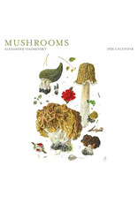 Pomegranate Mushrooms: Alexander Viazmensky 2026 Wall Calendar