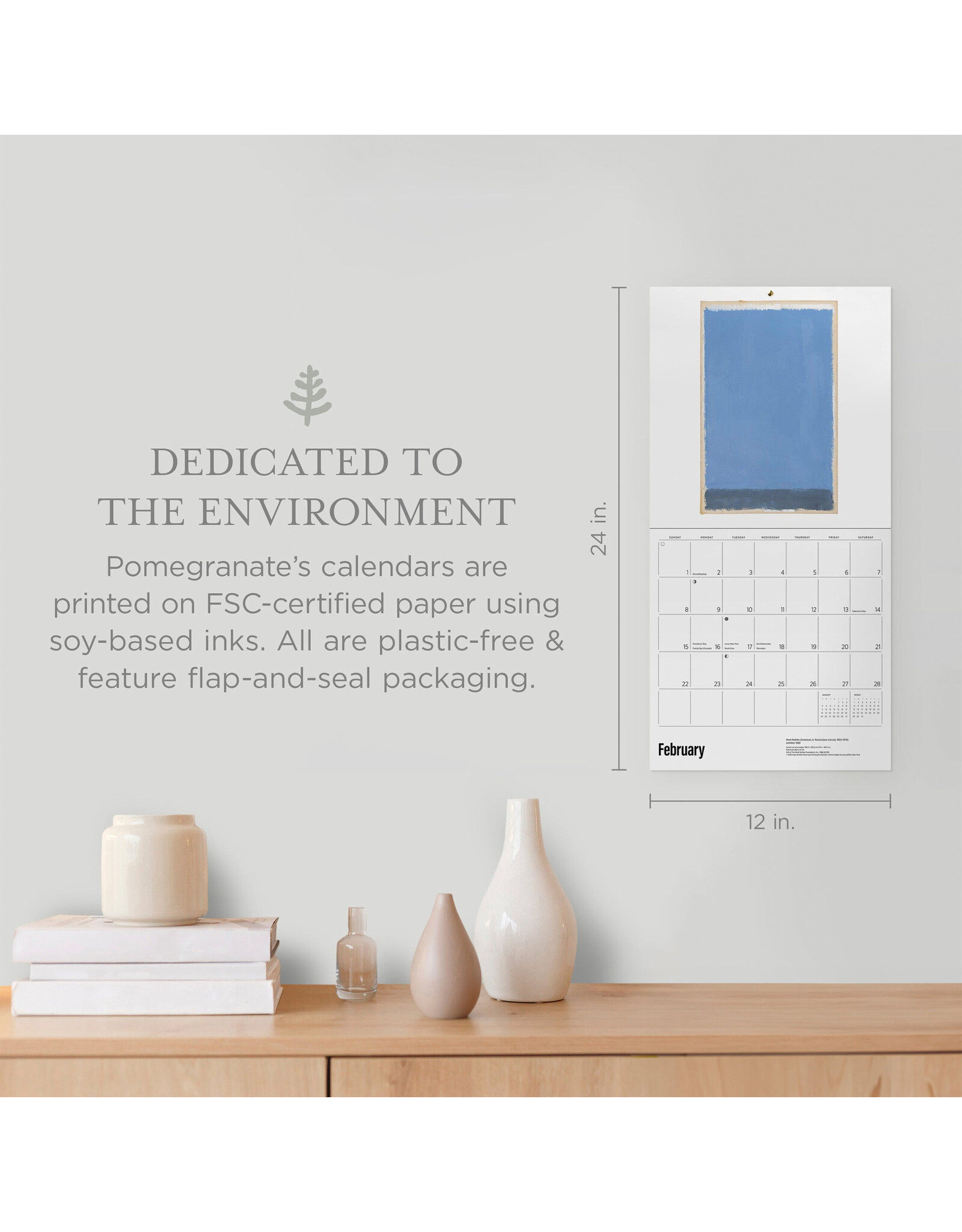 Pomegranate Rothko 2026 Wall Calendar