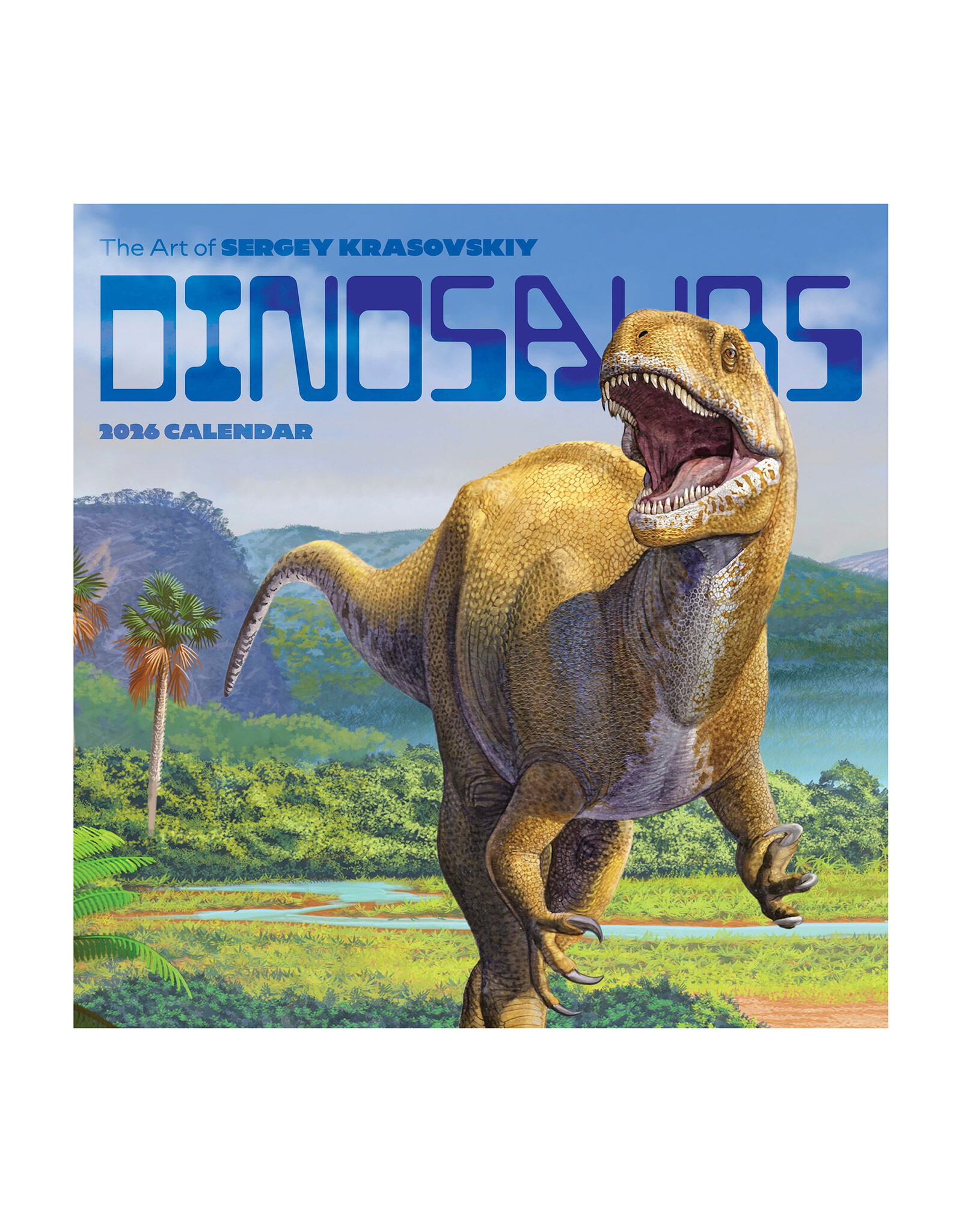 Pomegranate Dinosaurs: The Art of Sergey Krasovskiy 2026 Wall Calendar