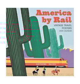 Pomegranate America by Rail: Vintage Travel Posters 2026 Wall Calendar