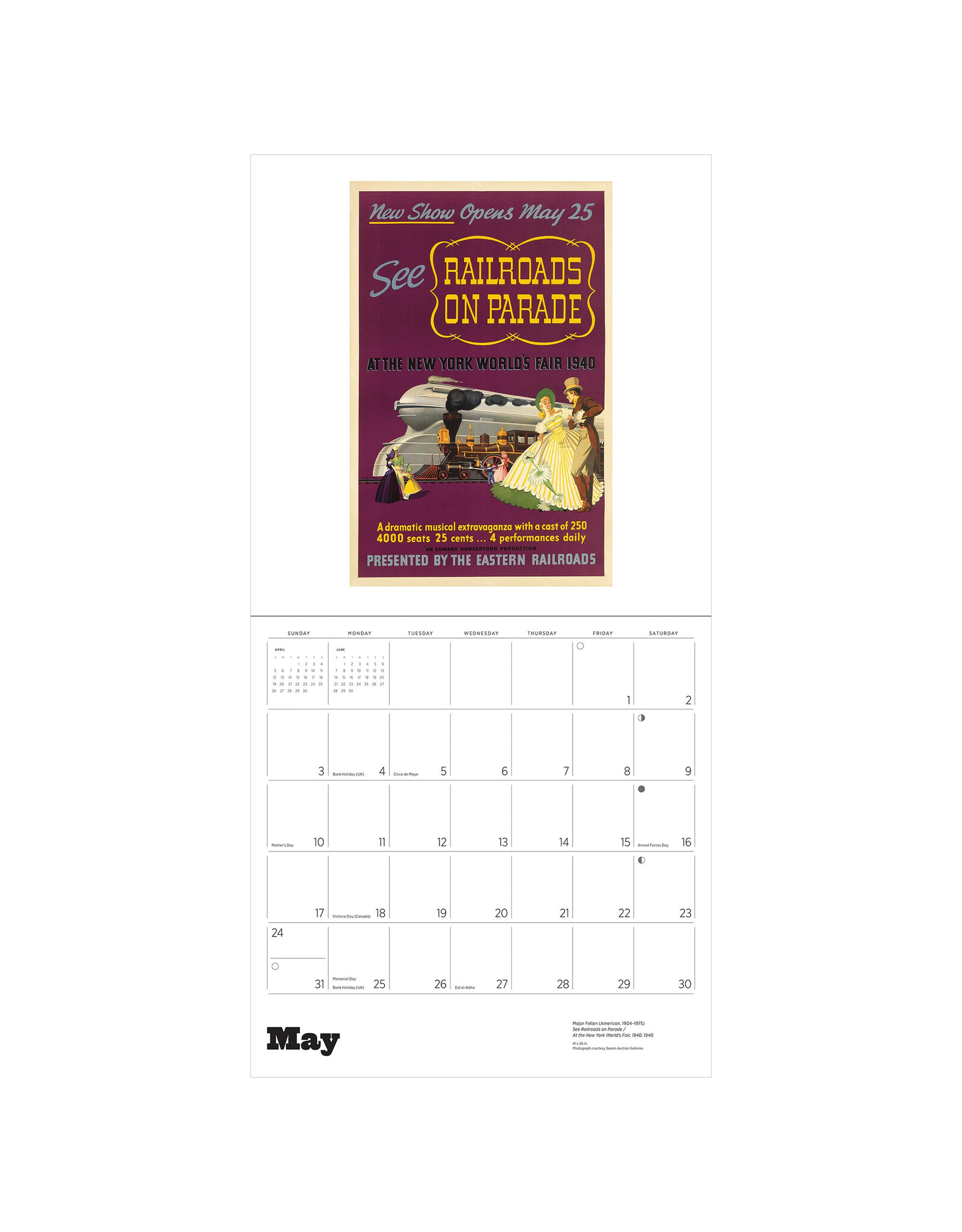 Pomegranate America by Rail: Vintage Travel Posters 2026 Wall Calendar