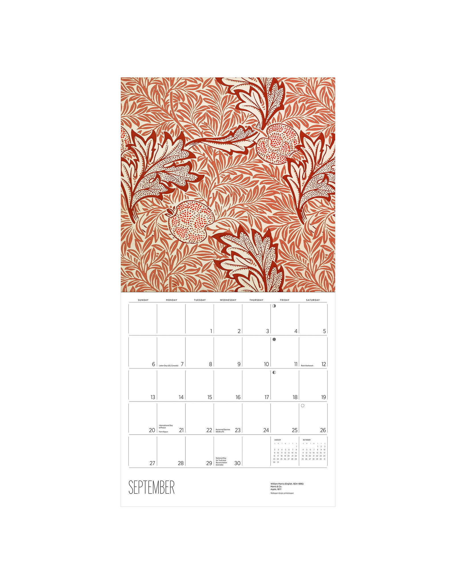 Pomegranate William Morris: Arts & Crafts Designs 2026 Wall Calendar