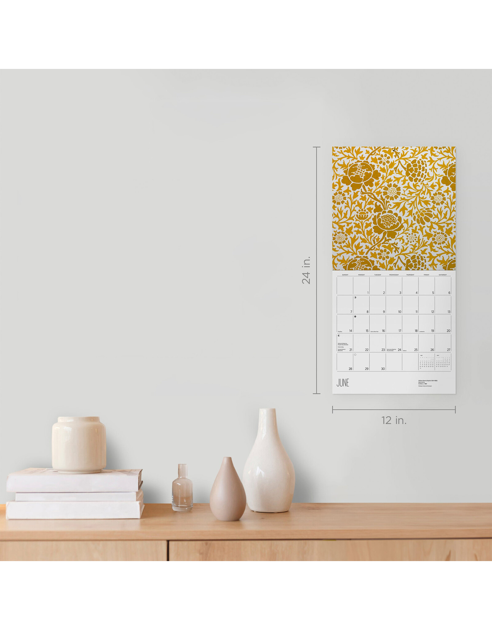 Pomegranate William Morris: Arts & Crafts Designs 2026 Wall Calendar